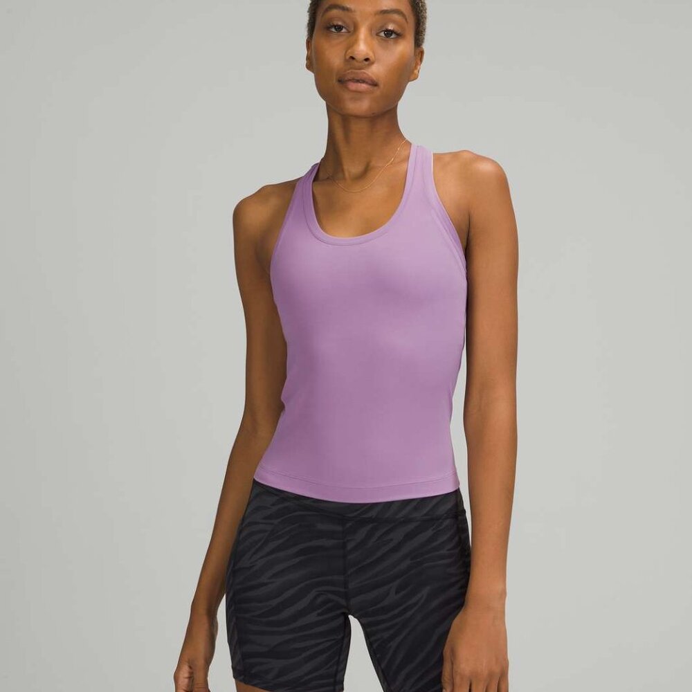 Lululemon Cool Racerback Tank Top Shorter Length *Nulu Wisteria Purple